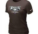 Women Philadelphia Eagles Brown T-Shirt