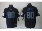 Nike NFL New York Giants #80 Victor Cruz Black Jerseys(Impact Limited)