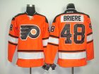 nhl philadelphia flyers #48 briere orange[black number][2011 new]