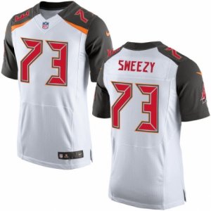 Mens Nike Tampa Bay Buccaneers #73 J. R. Sweezy Elite White NFL Jersey