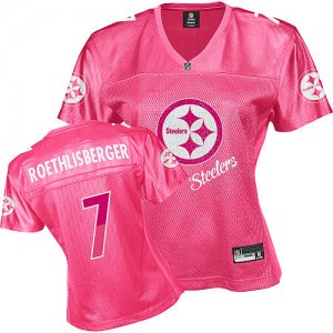 women nfl pittsburgh steelers #7 roethlisberger red[2011 fem fan