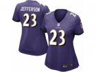 Women Nike Baltimore Ravens #23 Tony Jefferson Game Purple Team Color NFL Jersey