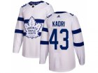 Men Adidas Toronto Maple Leafs #43 Nazem Kadri White Authentic 2018 Stadium Series Stitched NHL Jersey