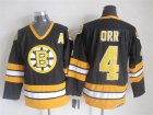 NHL Boston Bruins #4 Bobby Orr black Throwback jerseys