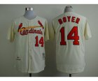 mlb jerseys st. louis cardinals #14 boyer cream