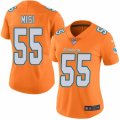 Women's Nike Miami Dolphins #55 Koa Misi Limited Orange Rush NFL Jersey