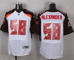 Nike Tampa Bay Buccaneers #58 Kwon Alexander White Jerseys(Elite)