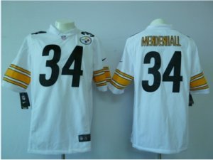 Nike nfl pittsburgh steelers #34 mendenhall white Game Jerseys