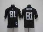 youth nfl oakland raiders #81 t.brown black