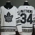 Maple Leafs #34 Auston Matthews White 2019 NHL All-Star Adidas