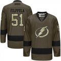 Tampa Bay Lightning #51 Valtteri Filppula Green Salute to Service Stitched NHL Jersey