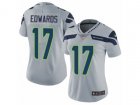 Women Nike Seattle Seahawks #17 Braylon Edwards Vapor Untouchable Limited Grey Alternate NFL Jersey