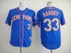 2013 mlb all star jerseys new york mets #33 harvey blue and grey name