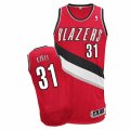 Mens Adidas Portland Trail Blazers #31 Festus Ezeli Authentic Red Alternate NBA Jersey