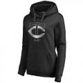 Womens Minnesota Twins Platinum Collection Pullover Hoodie Black