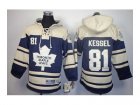 Youth toronto maple leafs #81 kessel blue-cream[pullover hooded sweatshirt]