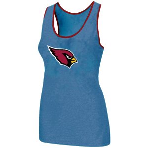 Nike Arizona Cardinals Ladies Big Logo Tri-Blend Racerback stretch Tank Top L.Blue