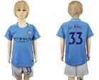 2017-18 Manchester City 33 G.JESUS Home Youth Soccer Jersey