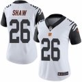 Women's Nike Cincinnati Bengals #26 Josh Shaw Limited White Rush NFL Jersey