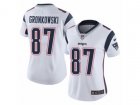 Women Nike New England Patriots #87 Rob Gronkowski Vapor Untouchable Limited White NFL Jersey