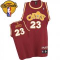 Youth Adidas Cleveland Cavaliers #23 LeBron James Swingman Red CAVS 2016 The Finals Patch NBA Jersey