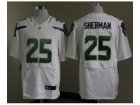 Nike NFL Seattle Seahawks #25 Richard Sherman white Jerseys(Elite)