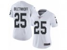Women Nike Oakland Raiders #25 Fred Biletnikoff Vapor Untouchable Limited White NFL Jersey