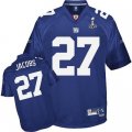 Youth New York Giants #27 Jacobs 2012 Super Bowl XLVI blue