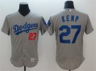 Dodgers #27 Matt Kemp Gray Flexbase Jersey