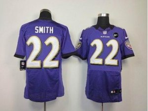 Nike Baltimore Ravens #22 smite purple jerseys[Elite Art Patch]