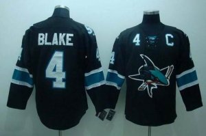 nhl san jose sharks #4 blake black