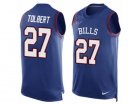 Mens Nike Buffalo Bills #27 Mike Tolbert Limited Royal Blue Player Name & Number Tank Top NFL Jersey