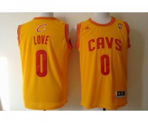 nba cleveland cavaliers #0 love yellow[revolution 30 swingman]