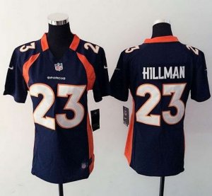 Women Nike Denver Broncos #23 Ronnie Hillman Blue Jerseys