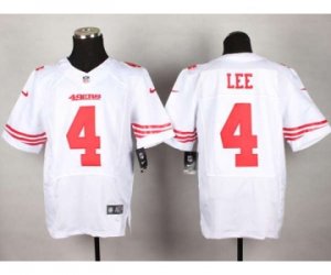 nike nfl jerseys san francisco 49ers #4 Lee white[Elite]