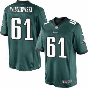 Mens Nike Philadelphia Eagles #61 Stefen Wisniewski Limited Midnight Green Team Color NFL Jersey