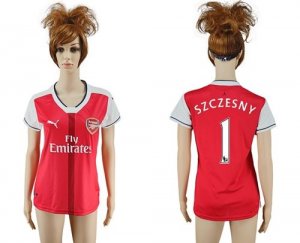 Womens Arsenal #1 Szczesny Home Soccer Club Jersey