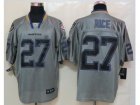 Nike NFL Baltimore Ravens #27 Ray Rice Grey Jerseys[Lights out Elite]