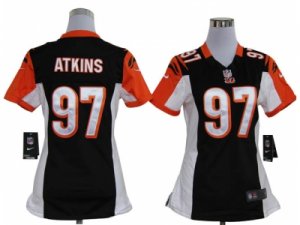 Nike Women Cincinnati Bengals #97 Geno Atkins Black jerseys