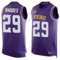 Nike Minnesota Vikings #29 Xavier Rhodes Purple Team Color Men Stitched NFL Limited Tank Top Jersey