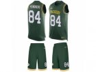 Mens Nike Green Bay Packers #84 Lance Kendricks Limited Green Tank Top Suit NFL Jersey