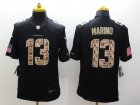 Nike Miami Dolphins #13 Dan Marino black Salute to Service Jerseys(Limited)