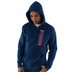 New England Patriots Hook and Ladder Full Zip Hoodie Navy