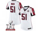 Womens Nike Atlanta Falcons #51 Alex Mack Limited White Super Bowl LI 51 NFL Jersey