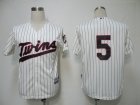 mlb minnesota twins #5 cuddyer cream(blue strip)