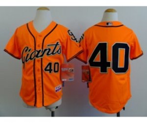 Youth mlb jerseys san francisco giants #40 bumgarner orange[sf style]