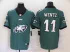 Nike Eagles #11 Carson Wentz Green Team Big Logo Vapor Untouchable Limited Jersey