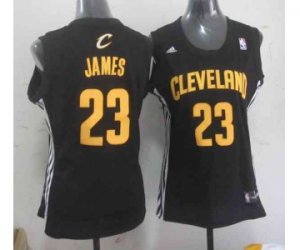 women nba cleveland cavaliers #23 james black[revolution 30 swingman]