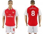 2017-18 Arsenal 8 RAMSEY Home Soccer Jersey