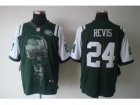 Nike nfl New York Jets #24 Darrelle Revis Green jerseys[helmet tri-blend limited]